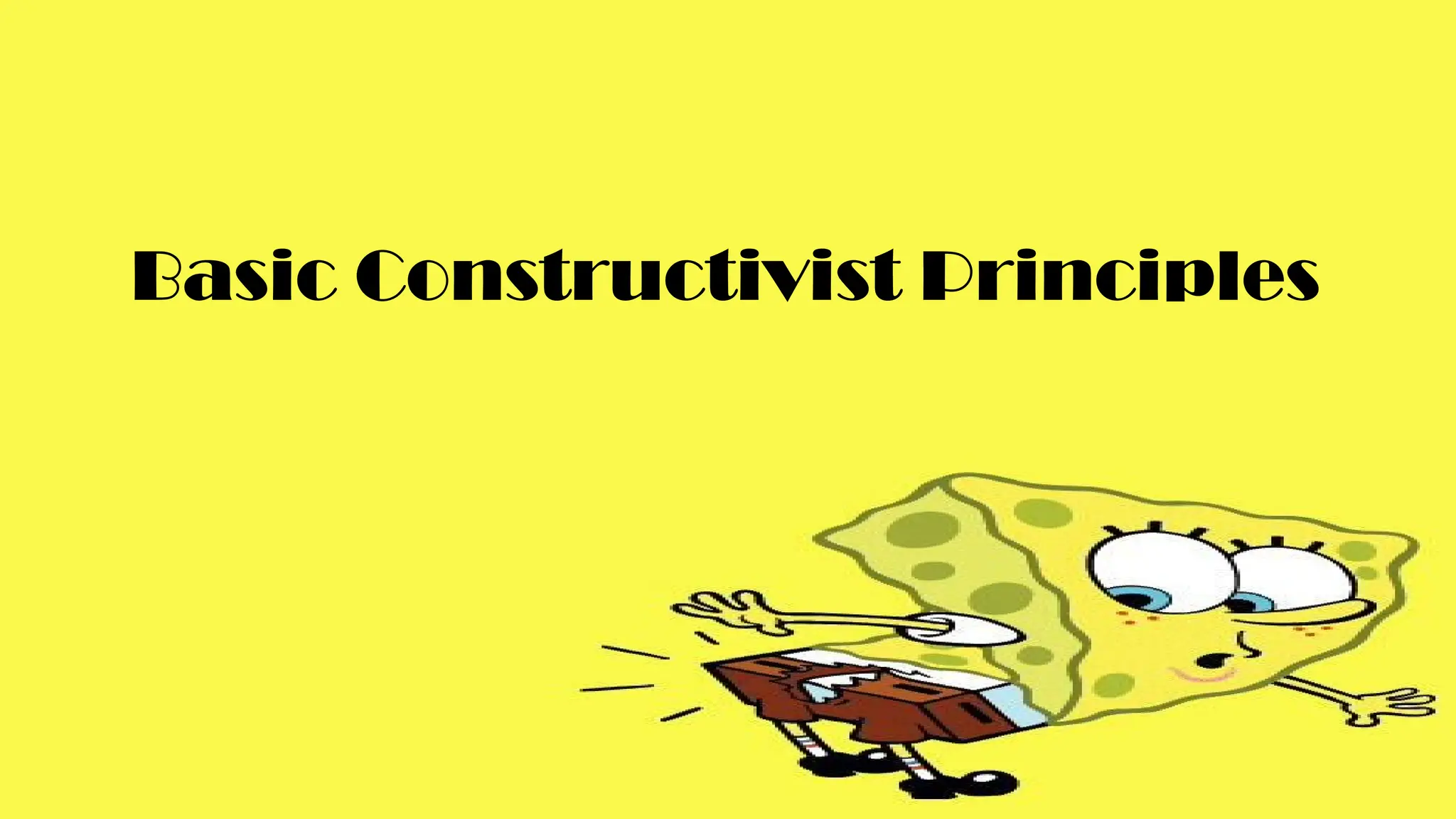 Basic Constructivist Principles
 