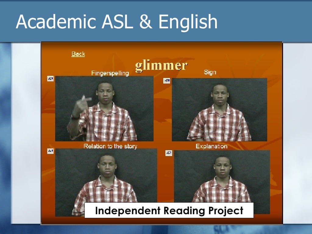 Technology in the ASL/English Bilingual Classroom