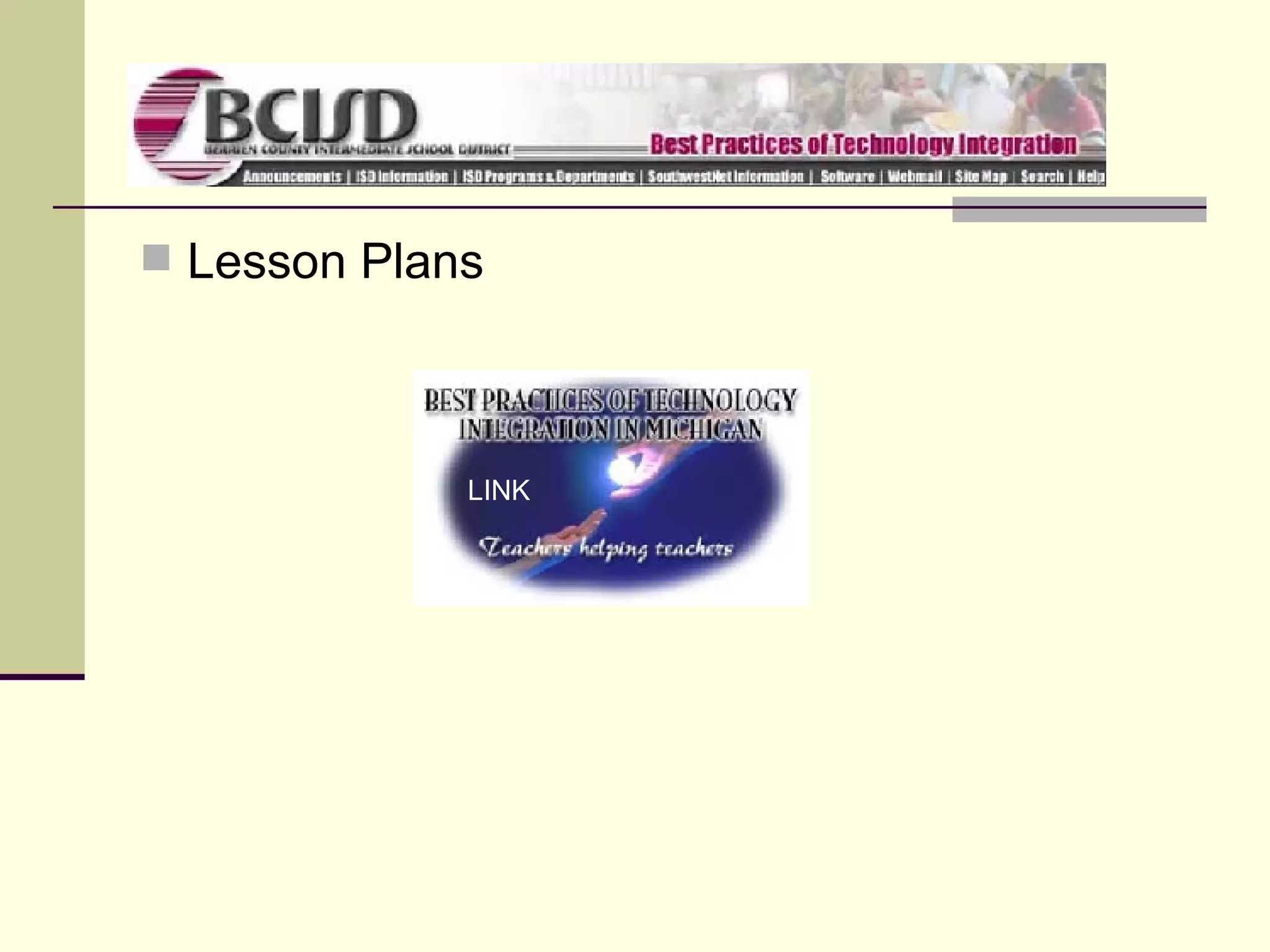 Lesson Plans LINK 