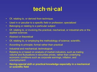 Technology Terms | PPT