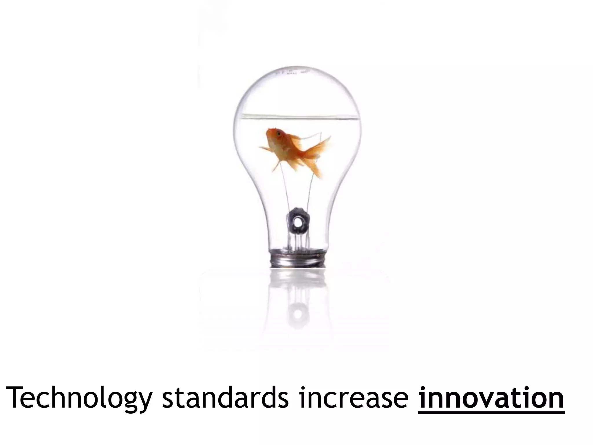 Technology standards increase innovation