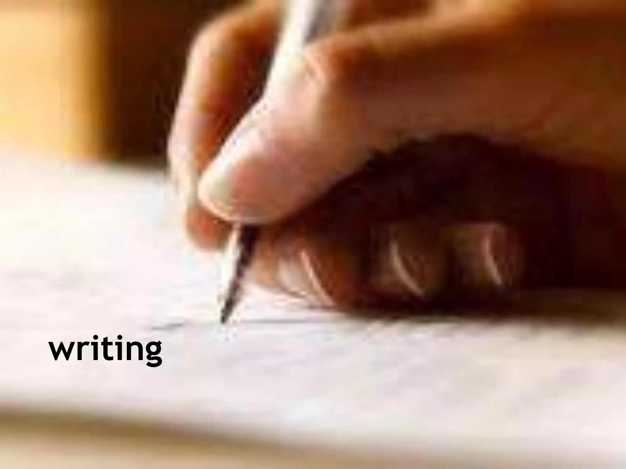 writing