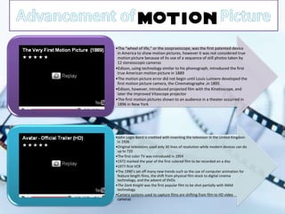 Advancement of 			 Picture