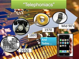 “Telephoniacs”And Today….