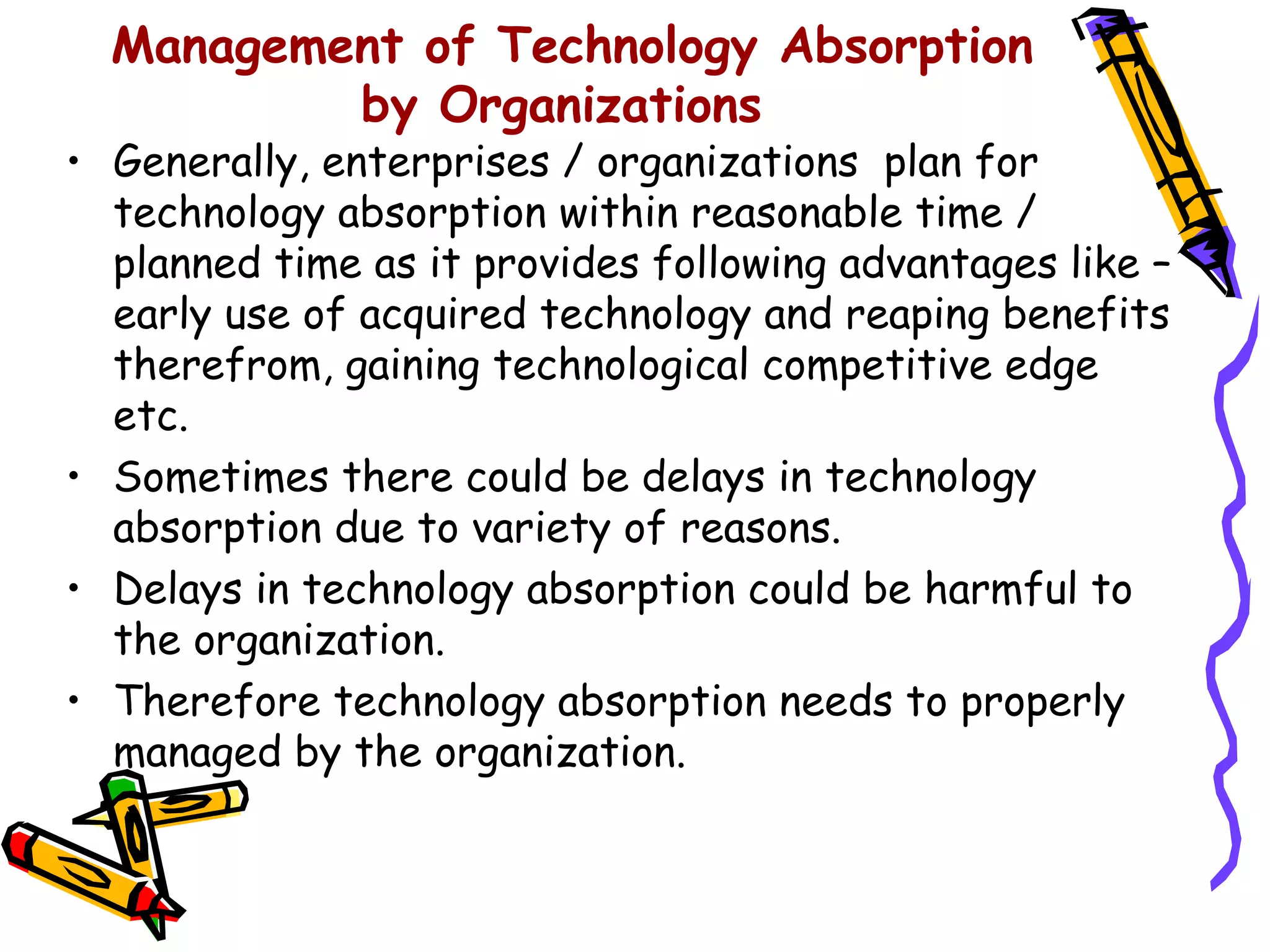 Technology absorption & diffusion | PPT | Mergers and Acquisitions ...