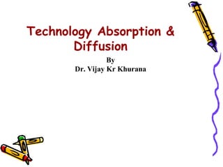 Technology absorption & diffusion | PPT | Mergers and Acquisitions ...