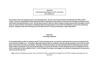 Technology action plan