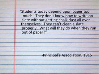 Technology and education