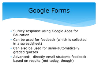 Technology for Feedback and Formative Assessment | PPTX