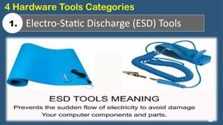 19
Electro-Static Discharge (ESD) Tools
4 Hardware Tools Categories
1.
 