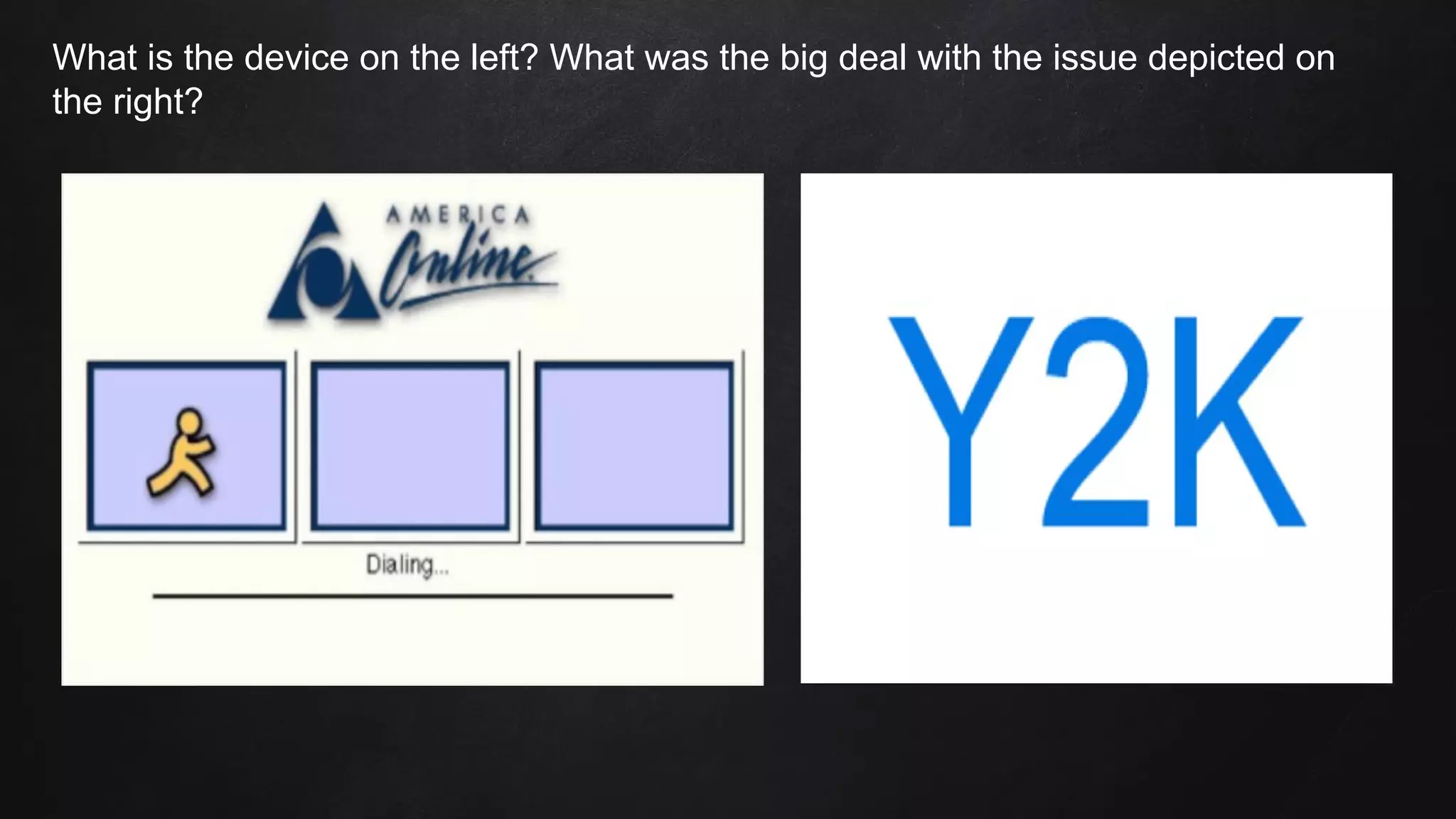 What is the device on the left? What was the big deal with the issue depicted on
the right?
 