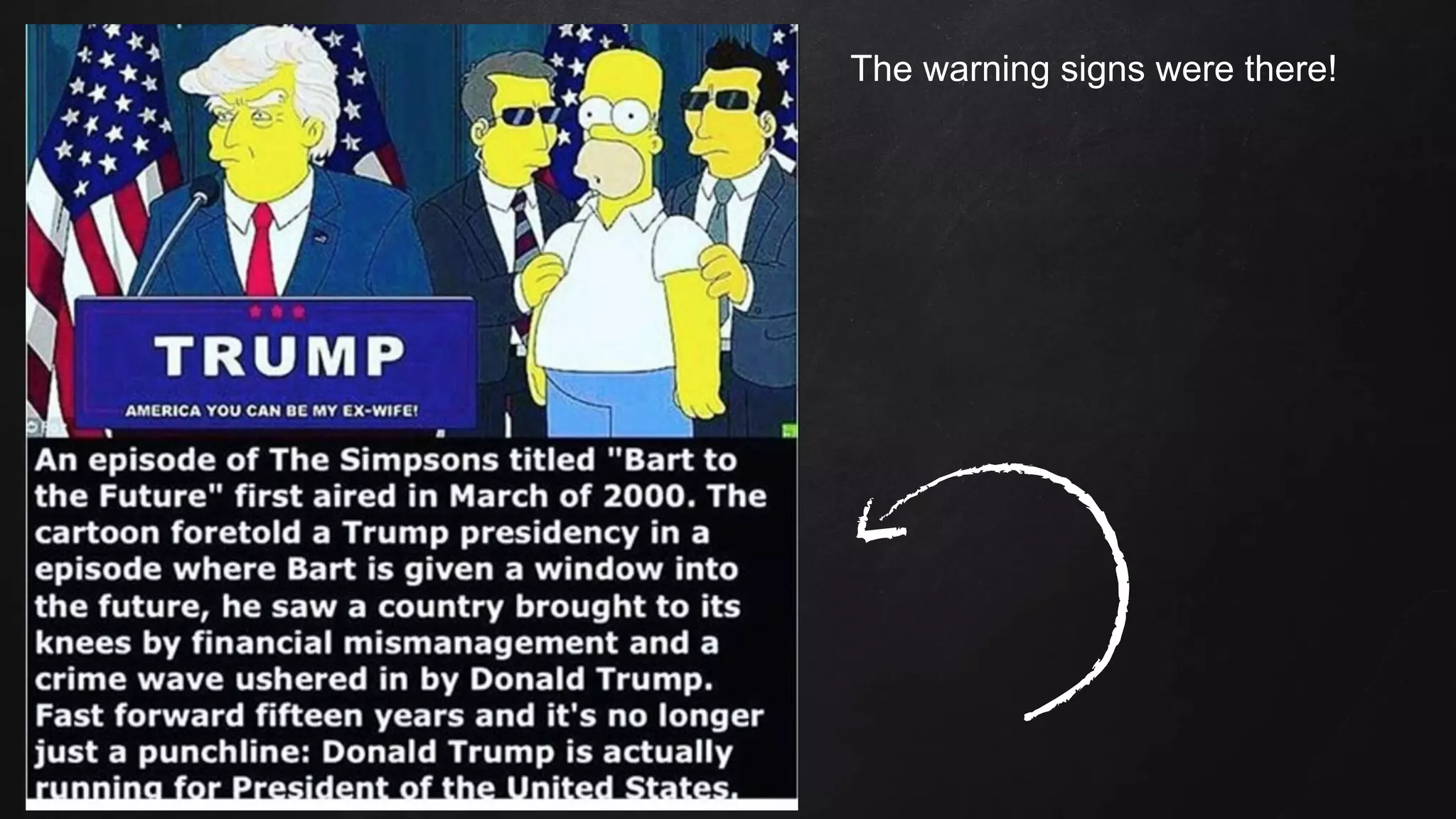 The warning signs were there!
 