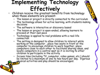 Technologyandtheearlychildhoodclassroom 
