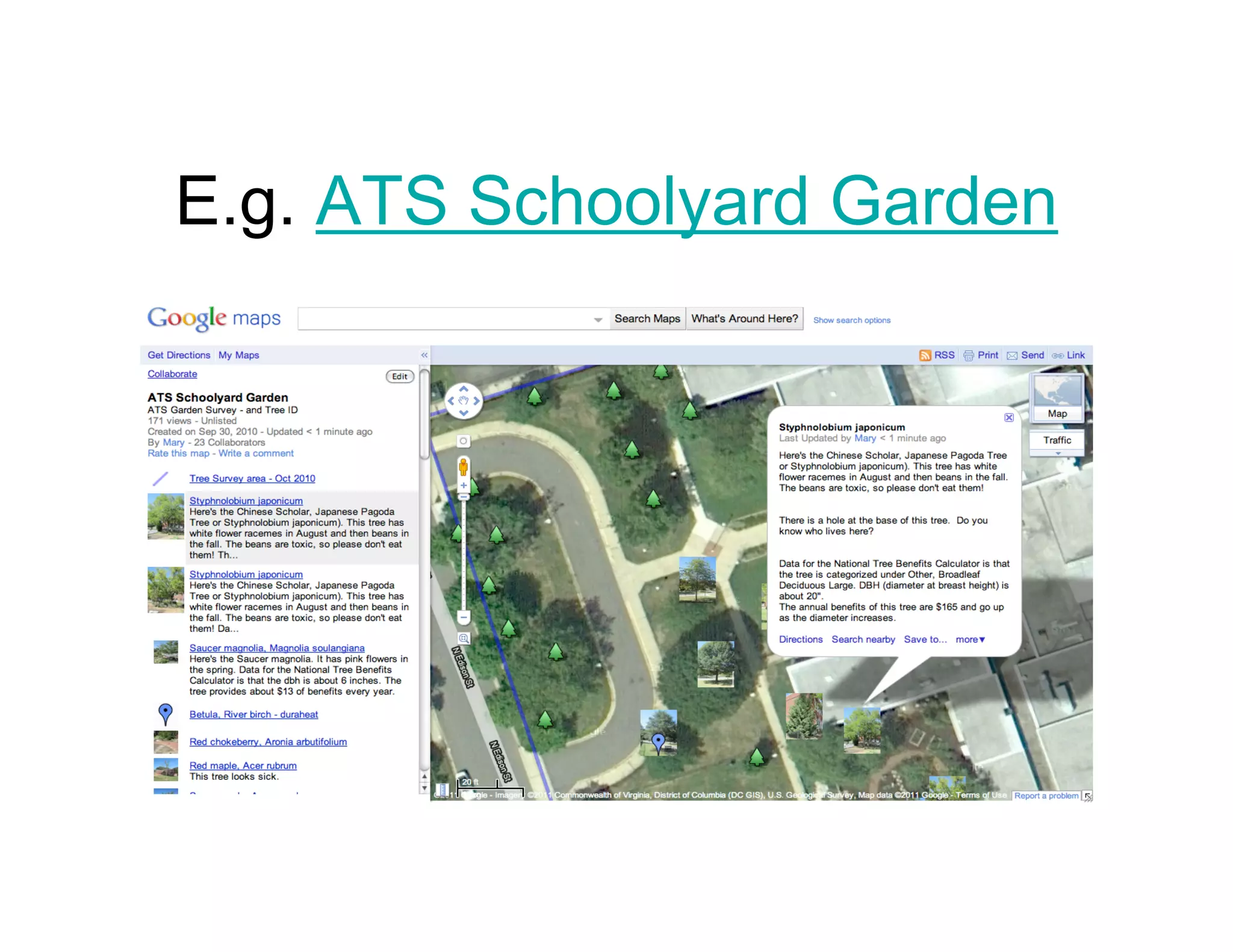 E.g. ATS Schoolyard Garden
 