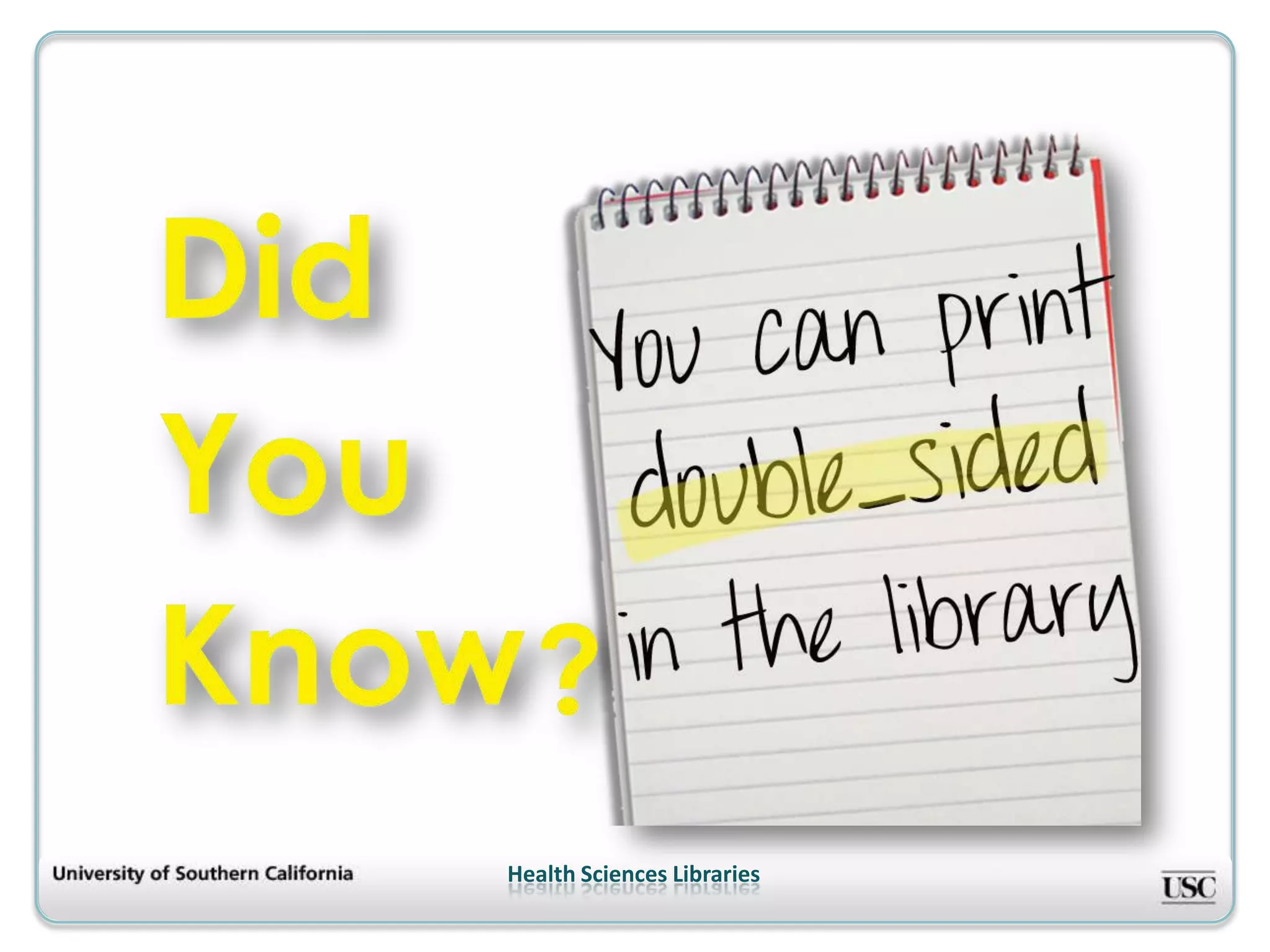 Health Sciences Libraries
 