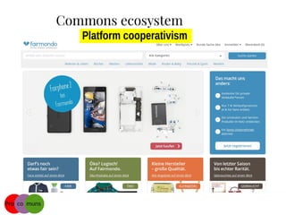 Platform cooperativism
Platform cooperativism