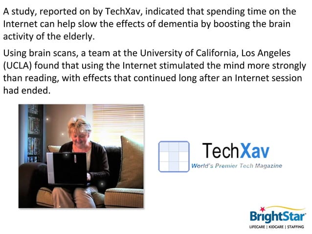 Technology Benefits Seniors Ppt