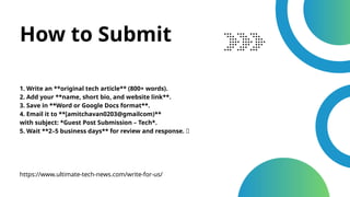 Technology Blogs Write For Us – Submit Guest Post | Tech Write For Us ...
