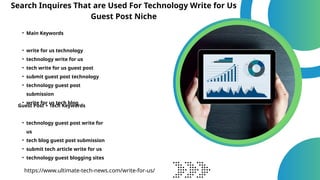 Technology Blogs Write For Us – Submit Guest Post | Tech Write For Us ...