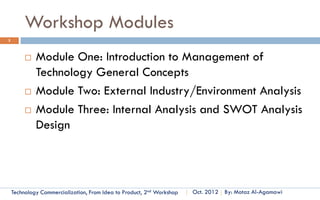 SECTION 2: BASIC CONCEPTS
        SAMPLE LECTURE 3
        VIDEO DISCUSSION



               FOR ACCESS THE FULL COURSE PLEASE VISIT:

Technology
Commercialization, Essentials
                                How to Define Your Business and Determine Where you Stand?
 