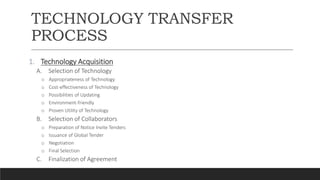 Technology Commercialization and Transfer | PPTX