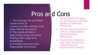 Technology creates social isolation | PPTX
