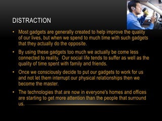 Technology creates social isolation and neurosis | PPTX