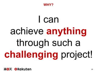 21
I can
achieve anything
through such a
challenging project!
WHY?
 