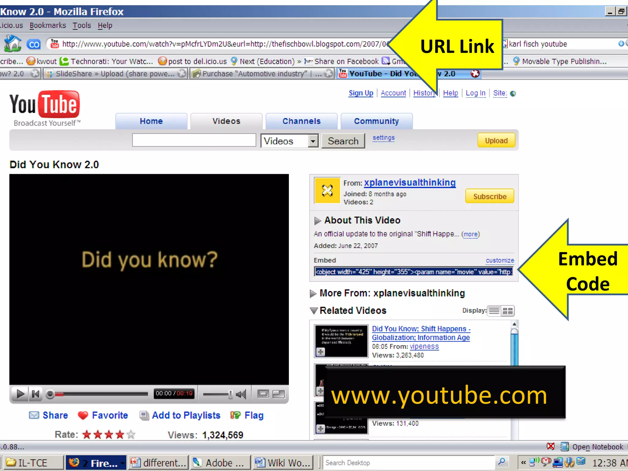 Embed Code URL Link www.youtube.com 