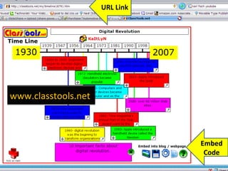 Embed Code URL Link www.classtools.net 