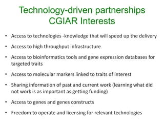 Technology driven partnership