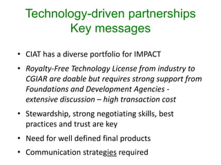 Technology driven partnership