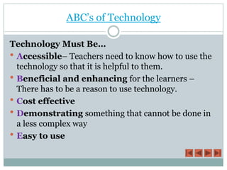 Technology Education | PPTX | IT and Internet Support | Internet