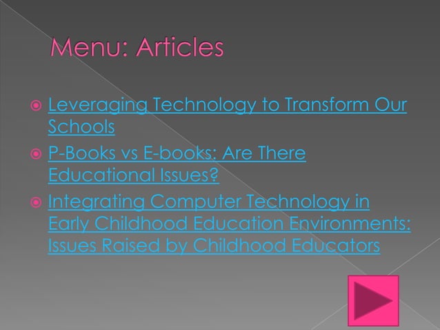 Technology + education = | PPT