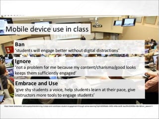 https://www.slideshare.net/couperjo/transforming-inclass-and-outofclass-student-engagement-through-active-learning?qid=b8369a8c-040b-449a-be36-3ac2f4c524f2&v=&b=&from_search=1
 