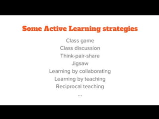 Technology Enhanced Active Learning