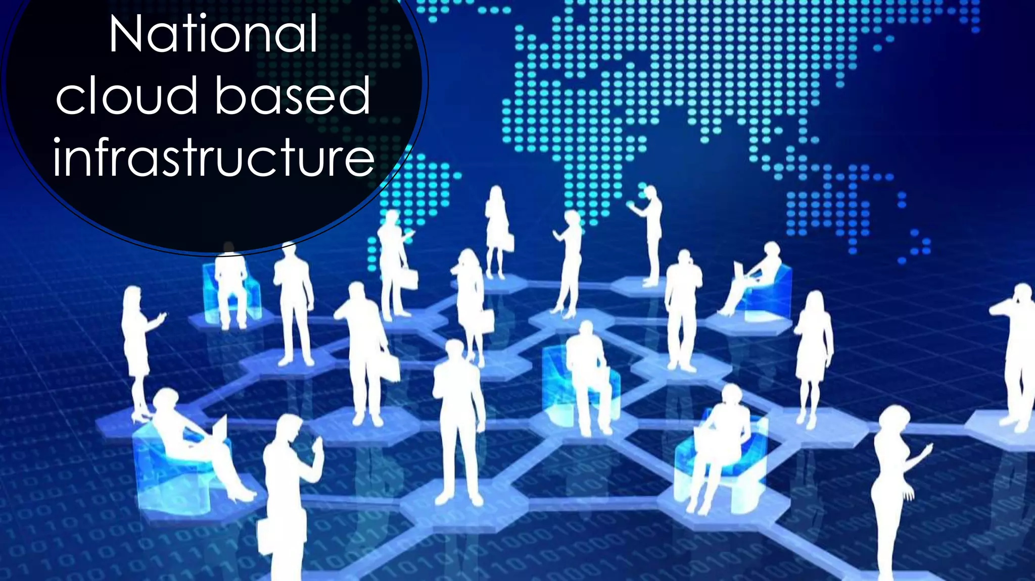 National
cloud based
infrastructure
 
