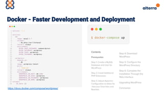 https://docs.docker.com/compose/wordpress/
 