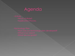 Agenda E-Rate