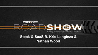 Steak & SaaS ft. Kris Lengieza &
Nathan Wood
 