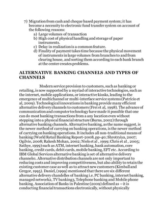 DIFFERENT CHANNELS OF BANKING | DOCX