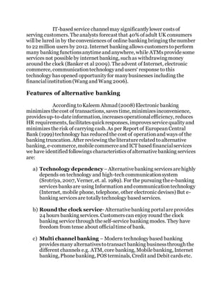 DIFFERENT CHANNELS OF BANKING | DOCX