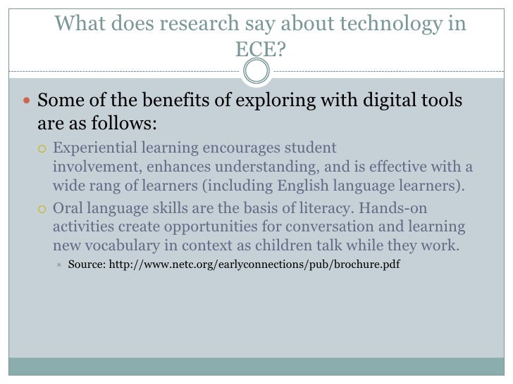 Technology In Early Childhood Education Ece