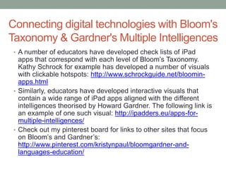 Steps of the SAMR model 
Step 1: Substitution 
At the substitution level, students are using technology to replace 
traditional ways of doing things, for instance, using Google Docs to 
replace Microsoft Word. The task (writing) is the same but the tools 
are different. 
Step 2: Augmentation 
This step is still in the substitution mentality but this time with added 
functionalities. Again using the example of Google docs, instead of 
simply writing a document, manually saving it and sharing it with 
others, Google Docs provides extra services like auto saving, auto 
syncing, and auto sharing in the cloud. 
 