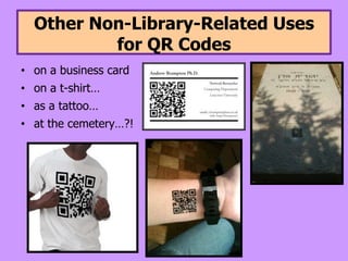 QR Codesphoto by Mathieu Plourdehttp://www.flickr.com/photos/mathplourde/4639156283/