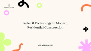 Role Of Technology in Modern Construction | PDF