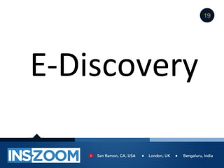 19




E-Discovery
 