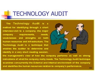 TECHNOLOGY AUDIT
102
 