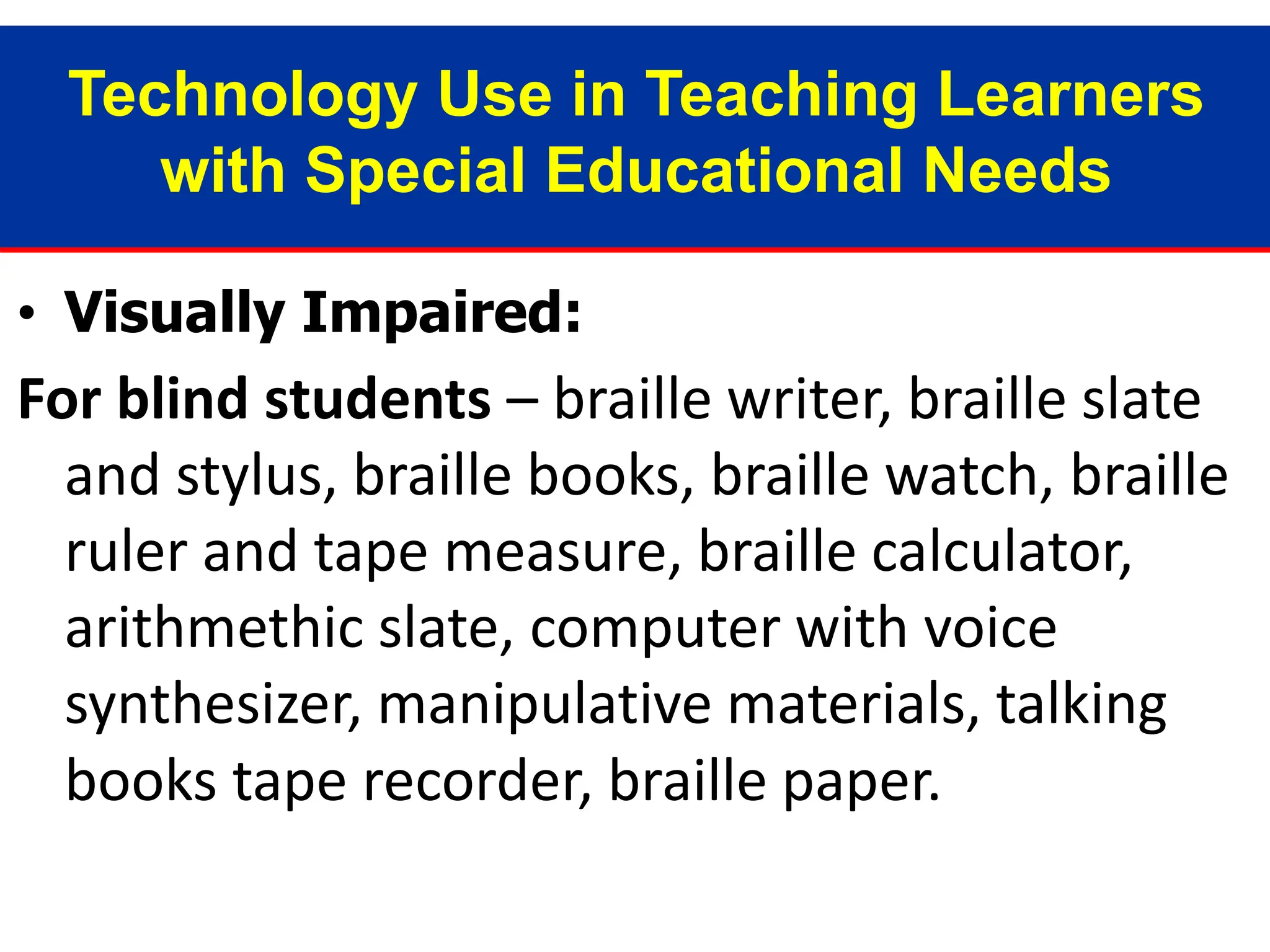 technology in Special Education.ppt MAED SPED | PPT