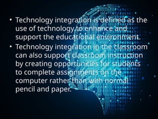 Tech Integration Issue TECHNOLOGY INTEGRATION report for defense | PPTX